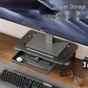 Adjustable Laptop Stand with Drawer - Office Monitor Riser and Desktop Organizer