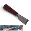 DIY Leathercraft Tool Wooden Handle Stainless Steel Leather Cutting Knife Leather Shovel Knife for Leather Working