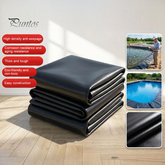 Safe Pond Sealer Liner, 4x7ft/6.5x10ft/7x10ft HDPE UV Resistant Preformed Aquaculture Garden Construction Supplies Easy Cutting Underlayment