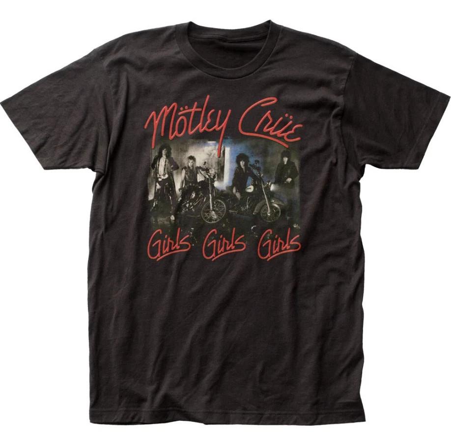 Motley Crue Футболка Girls Girls Girls Мужская Футболка Рок-группы Классическая Музыка