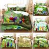 3D Anime Pikmins Game Printed Duvet Cover Pillowcase Bedding Set Double Twin Full Queen King Adult Kids Bedclothes Quilt Cover