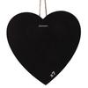 7 Heart-shaped Hanging Slates - 23 X 23 Cm