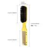 Salon Electroplated Hair Clipper Comb Set Hangable Design Hair Cleaning Neck Brush Ring Beard Brush Stylist Styling Comb Set