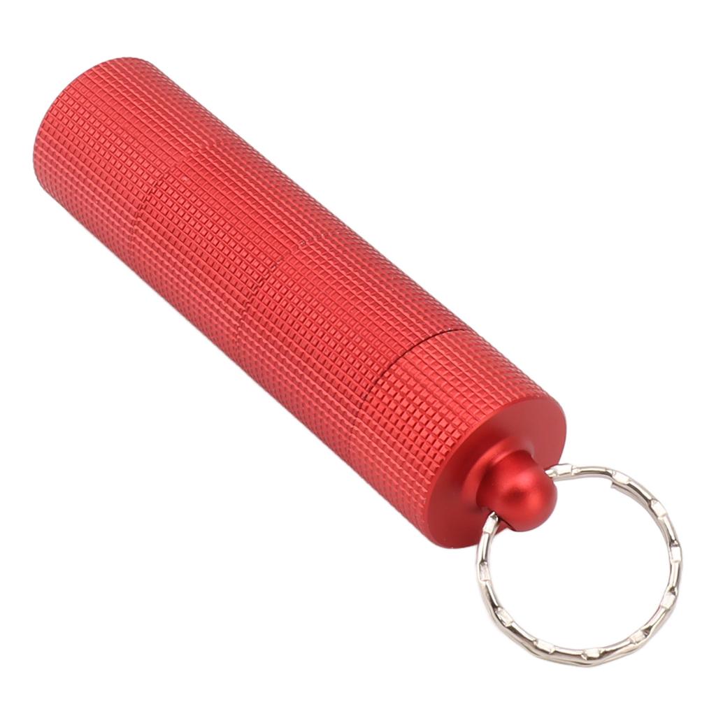 Брелок для лекарств, чехол с 3 отделениями, водонепроницаемый металлический дорожный держатель для таблеток и капсул