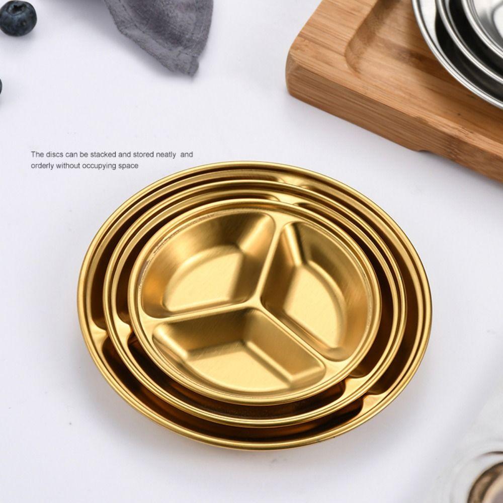 Gold Silver Sauce Plate Stainless Steel Seasoning Tray High Quality Sauce Dishes Resturant