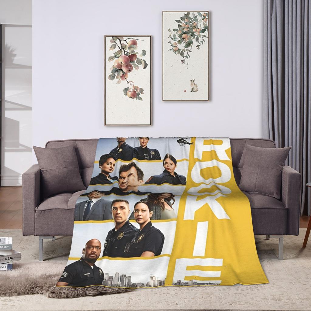 The Rookie TV Show Flannel Blankets Soft Throw Blanket for Living Room Picnic Graphic Bedspread Sofa Bed Cover