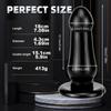 Black Big Butt Plug 6 Sizes Smooth Soft Huge Anal Plug Adult Erotic Toys Gay Sex Toys For Woman Men