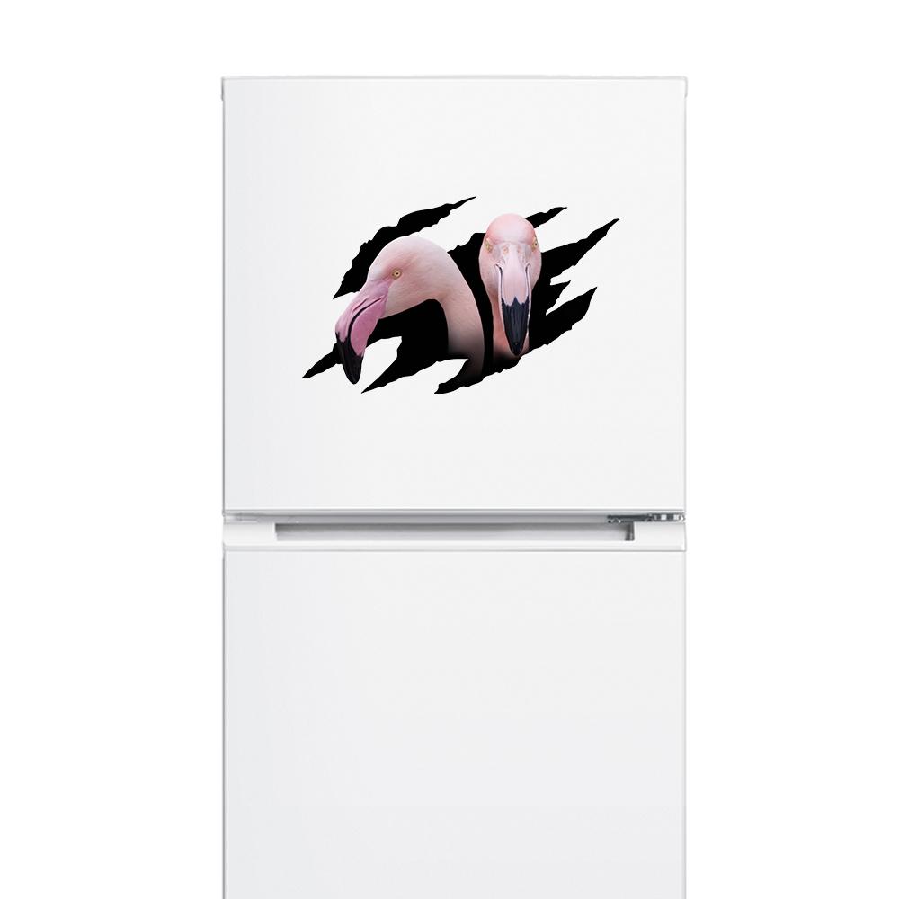 1 шт. 2D плоские наклейки Фламинго Животное Наклейки на автомобиль Багаж Холодильник Наклейки на стену Наклейки на ноутбук Туалет