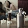2L 64oz Beer Growler Homebrew Beer Making Hip Flask DIY Bar Tools Silver Stainless Steel Beer Bottle