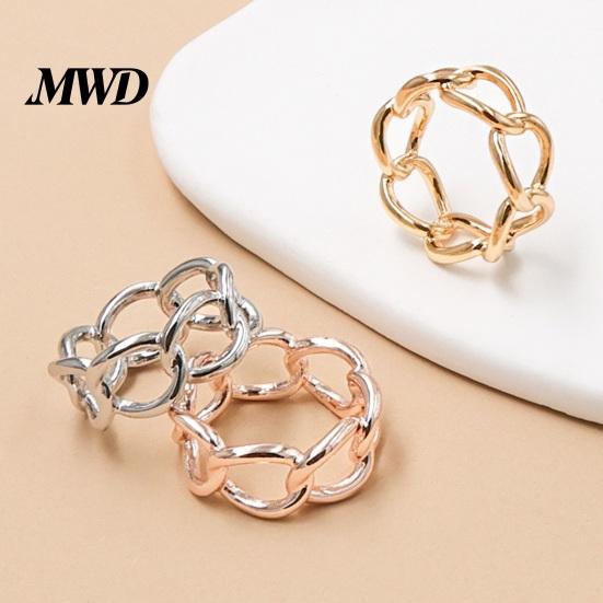 Anti-oxidation Scarf Clip Hollow Chain Ring, Modern Retro Accessory Fashion Holder for Women Shirts Shawls Neckerchiefs Decorative Ring