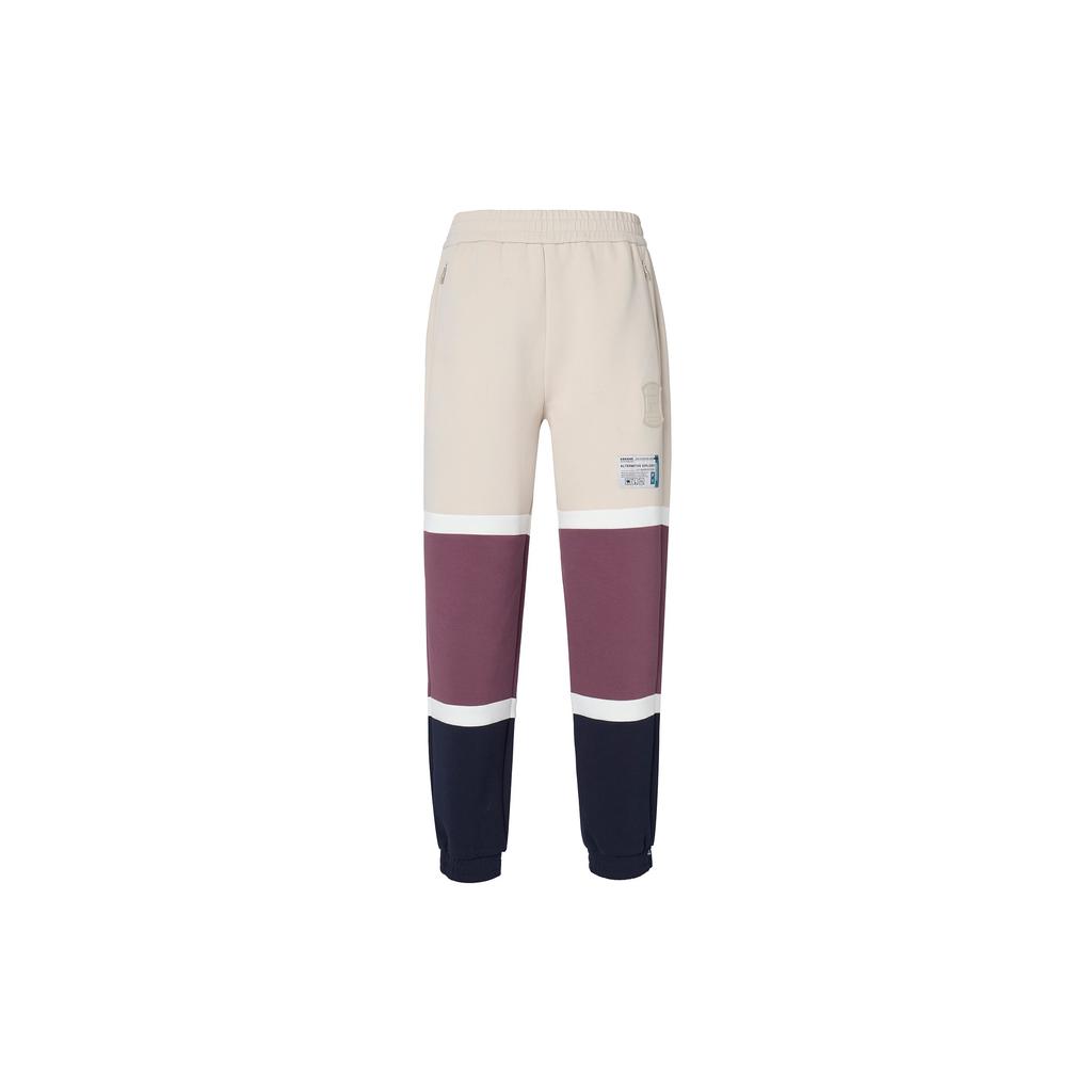 Fila X MIHARA YASUHIRO Цветной блок Вязаные повседневные брюки Мужские брюки Кактус-Серый Розовый F11M243601F-LP