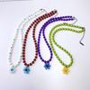 Daisy Flowers Flowers Beaded Necklace Ornaments Clavicle Necklace Bohemian Choker  Female
