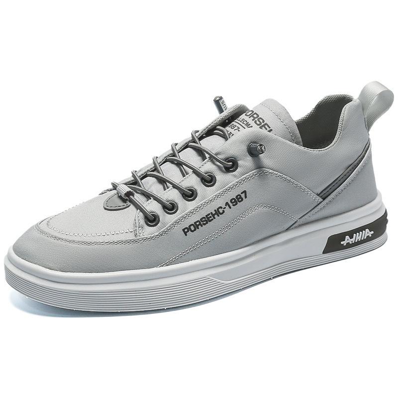 Летние тонкие мужские туфли, новые дышащие маленькие белые туфли, парусиновые туфли с одной педалью, спортивная обувь для отдыха и работы, модная обувь