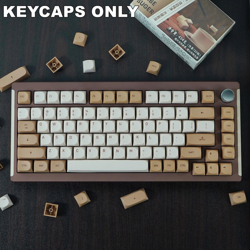 119Key Tiramisu Keycaps MA Profile PBT Dye Sublimation Process Keycap for Mechanical Keyboards Switches