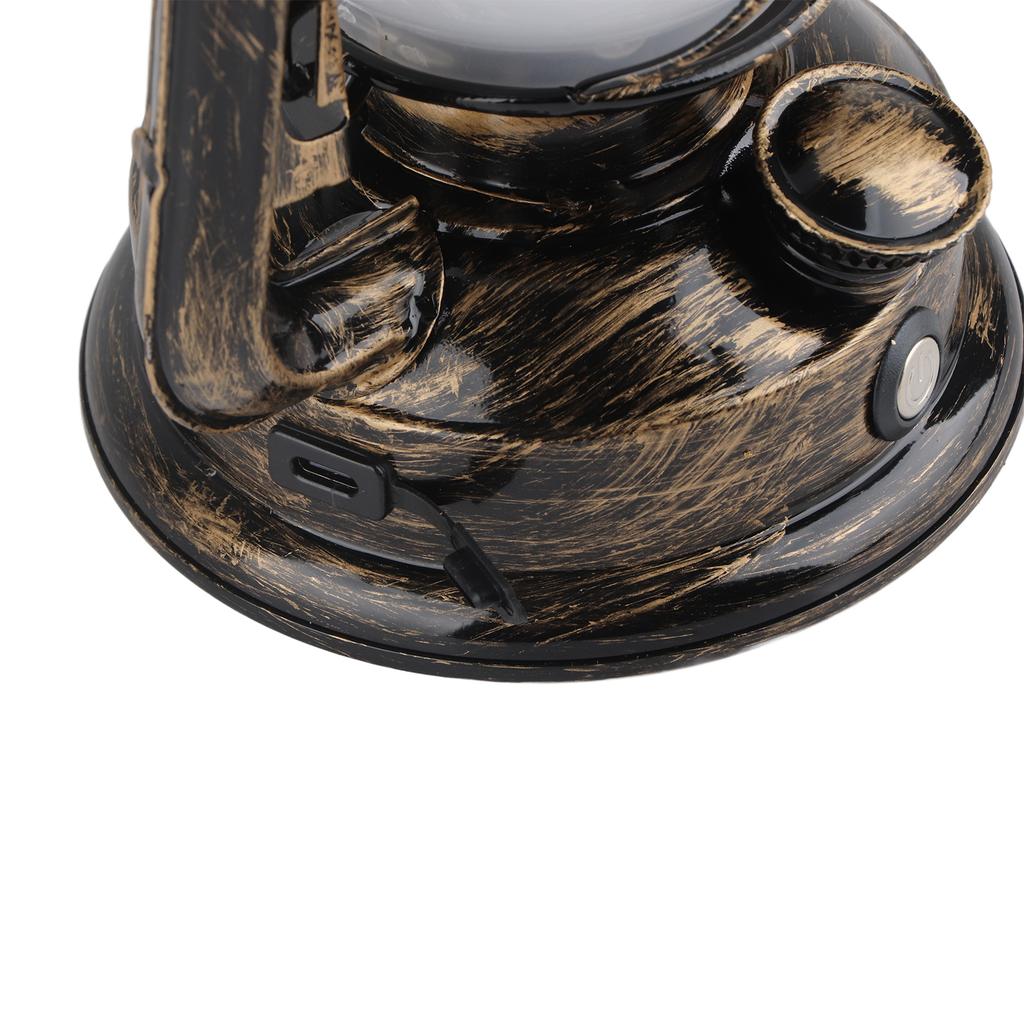 Светодиодный фонарь для кемпинга, перезаряжаемая лампа в стиле ретро, переносной теплый белый свет