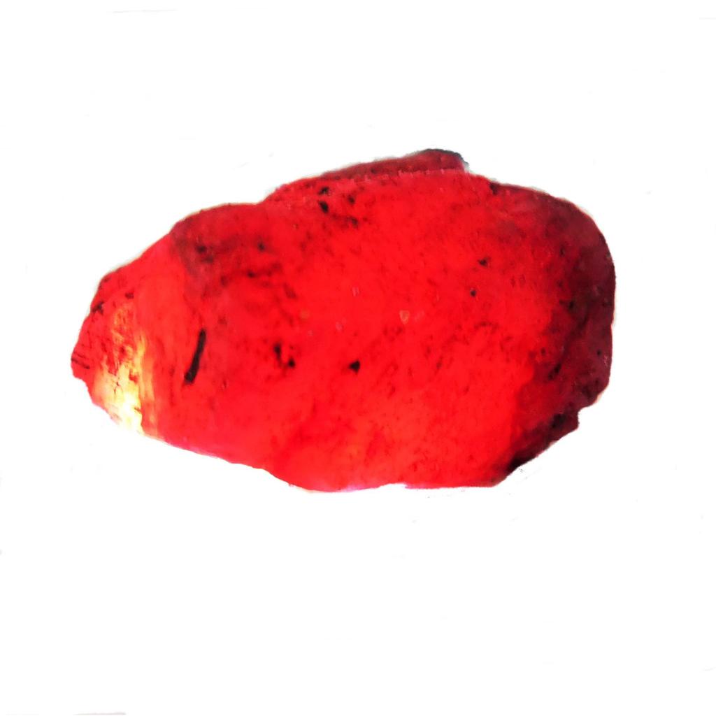 24 Ct Natural Earth Mined Loose Gemstone Red Ruby Huge Rough CERTIFIED