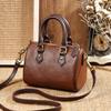 Кожаная женская сумка из первого слоя коровьей кожи, сумка с ретро-текстурой, с высоким чувством, для поездок на работу, простая на плечо, портативная сумка-мессенджер