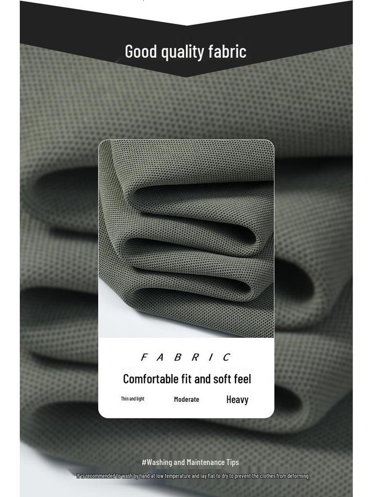 Men's Fleece-Lined Turn-Down Collar Long-Sleeve Polo Shirt - Autumn/Winter Casual Embroidered Warm Top