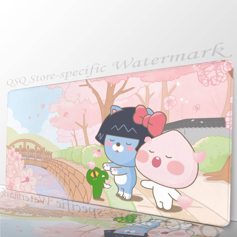 Korea Cartoon K-KAKAO CUTE FRIENDS Mousepad Mouse Mat Desk Mat With Pad Gaming Accessories Prime Gaming XXL Keyboard Pad Paddi