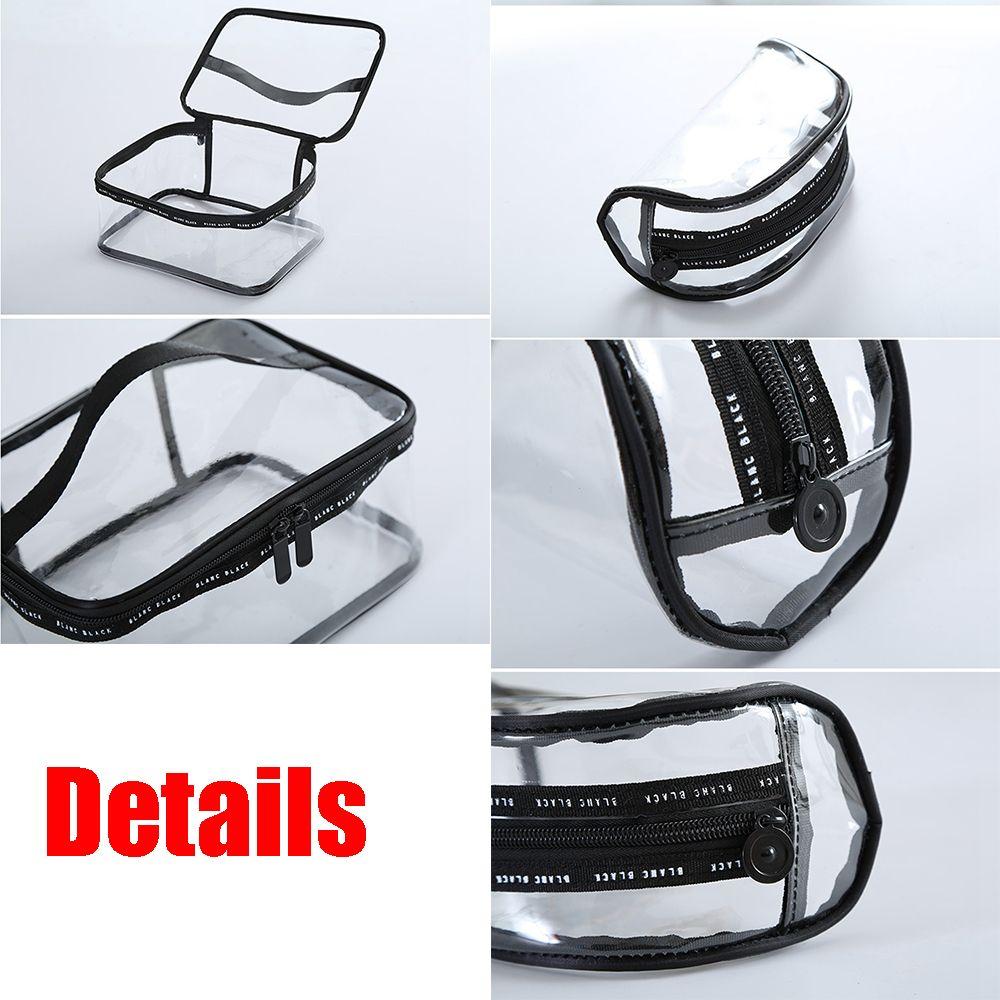 Clear Portable Waterproof Travel Pouch PVC Toiletry Case Cosmetic Bag