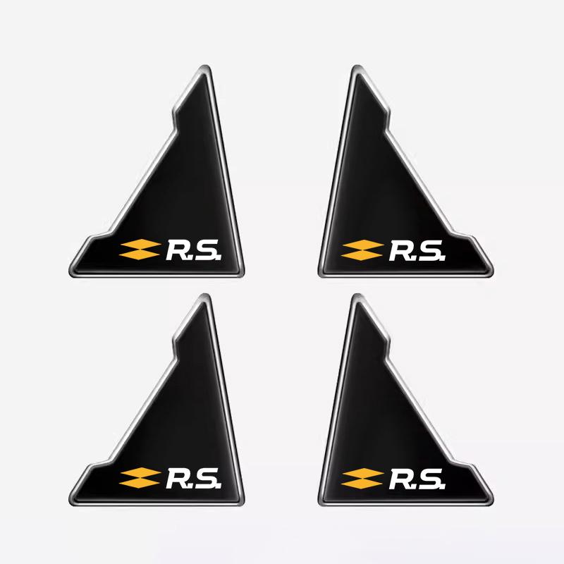 For Renault 2026 New Hub Caps 4Pcs Car Door Corner Covers Anti Scratch Protection Stickers For Renault Clio Megane Kadjar QM6 ZO