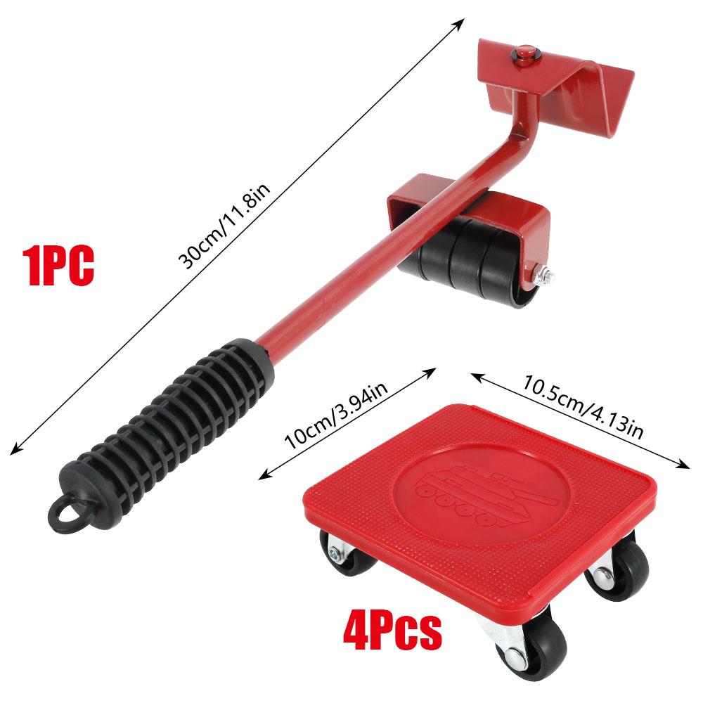 Набор транспортных роликов для перемещения мебели, инструмент для удаления, подъема и перемещения, набор колес, рычаг, устройство для перемещения тяжелых вещей, ручной инструмент для перемещения