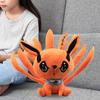 21см Аниме Плюшевая Игрушка Наруто Милая Пушистая Мультяшная Кукла Плюшевая Игрушка Украшение для Дивана Подушка-Компаньон Плюшевая Подушка Девятихвостый Лис Кьюби