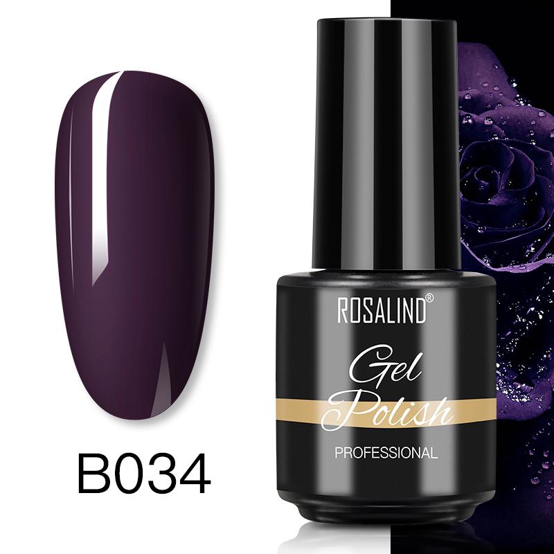 Гель-лак для ногтей ROSALIND, замачиваемый УФ-светодиодный гель-лак, полуперманентный гель-лак для ногтей для дизайна ногтей