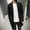 Men Cardigan Jacket Long Knitted Coat Cardigan Coats Solid Color Sweater Coats Knitted Jacket