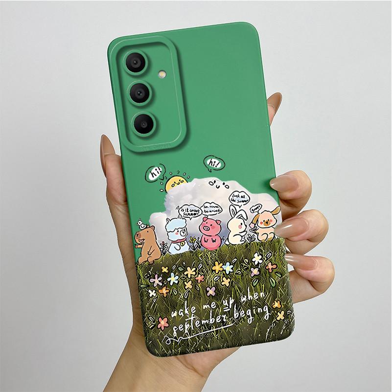 Sweet Soft Phone Case for Samsung Galaxy A15 A155 A156 4G 5G Fashion Cool Painted Cases Protection Back Cover Accessories Casing