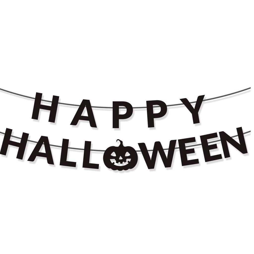 Halloween Banner Happy Halloween Banner with Pumpkin Signs Halloween Party Decorations Hanging Party Supplies Gift