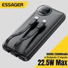 Essager Power Bank 10000/20000 мАч, 22,5 Вт PD, портативное зарядное устройство Powerbank с быстрой зарядкой для iPhone 15, 14, 13, 12 Pro Max, Huawei