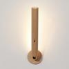360-Degree Rotatable Wooden LED Wall Lamp Soft Glow Flicker Free Dimmable Touch Control USB Rechargeable Reading Light