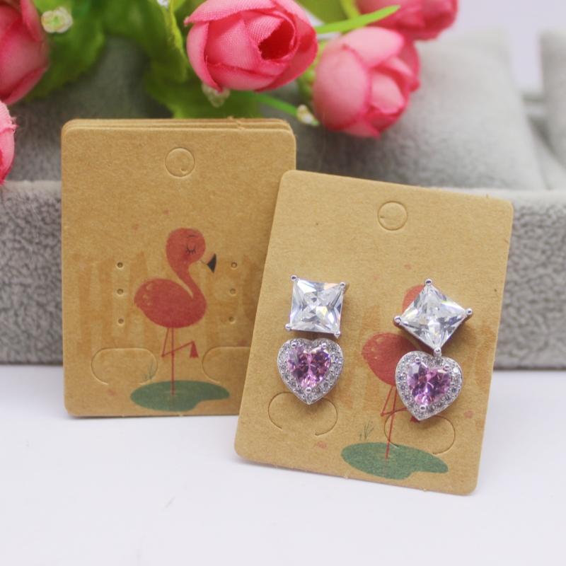 5x4 см Горячая распродажа Новый стиль комиксов Красота/Фото Девушка Черный/Белый/Крафтовская бумага Серия Серьги-гвоздики Набор Шаблон карты