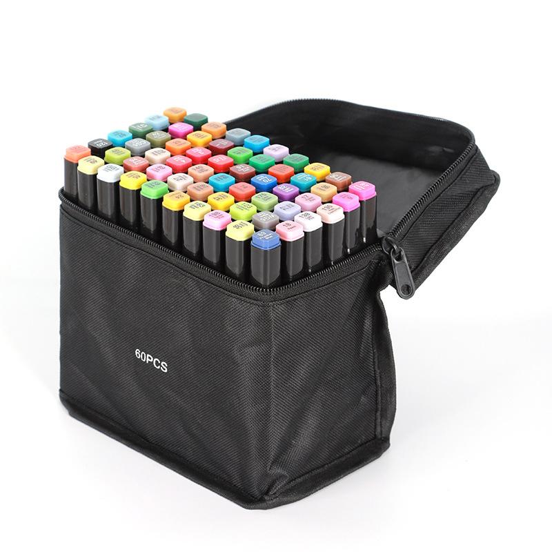 Набор арт-маркеров с двумя наконечниками, 24-168 цветов, спиртовые маркеры для взрослых студентов, профессиональные скетч-маркеры для рисования/скетчинга/манги