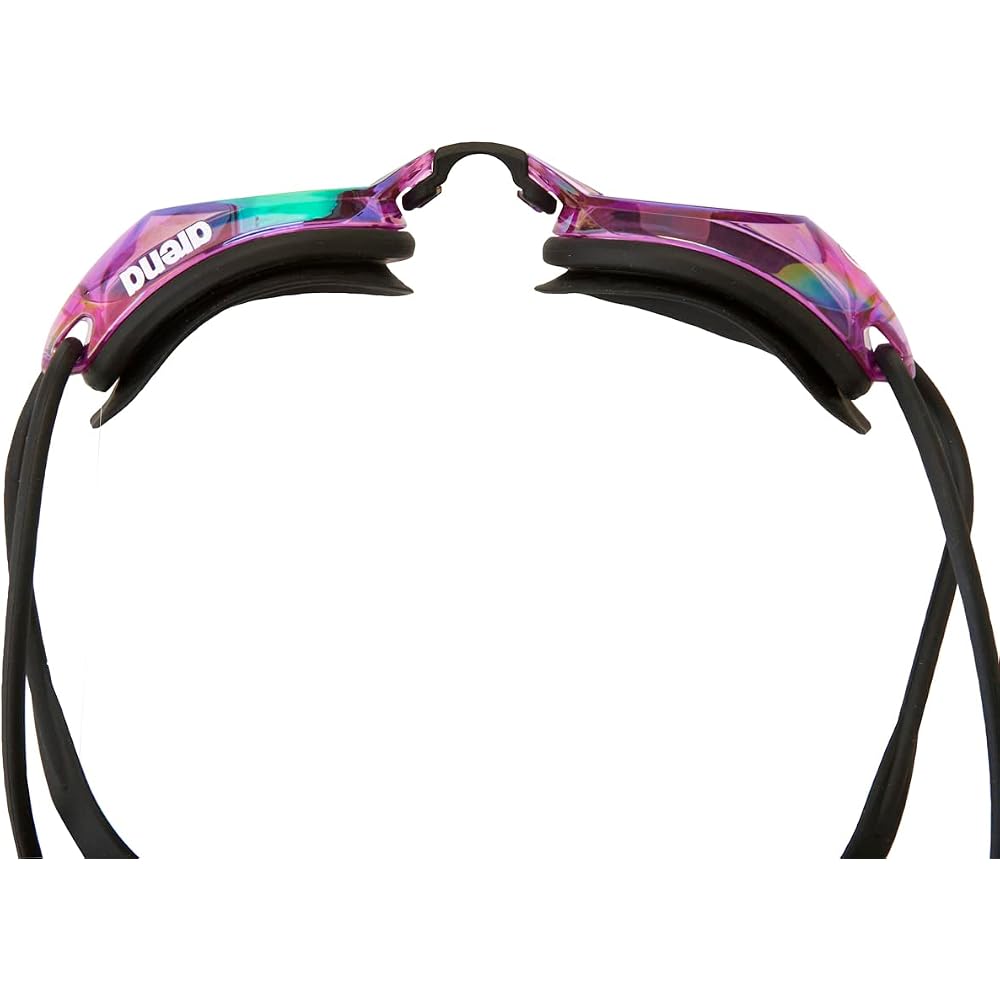 Arena Splash Unisex Swimming Goggles Free Size Mirrored Lenses Anti-Fog Competitive Swim Gear