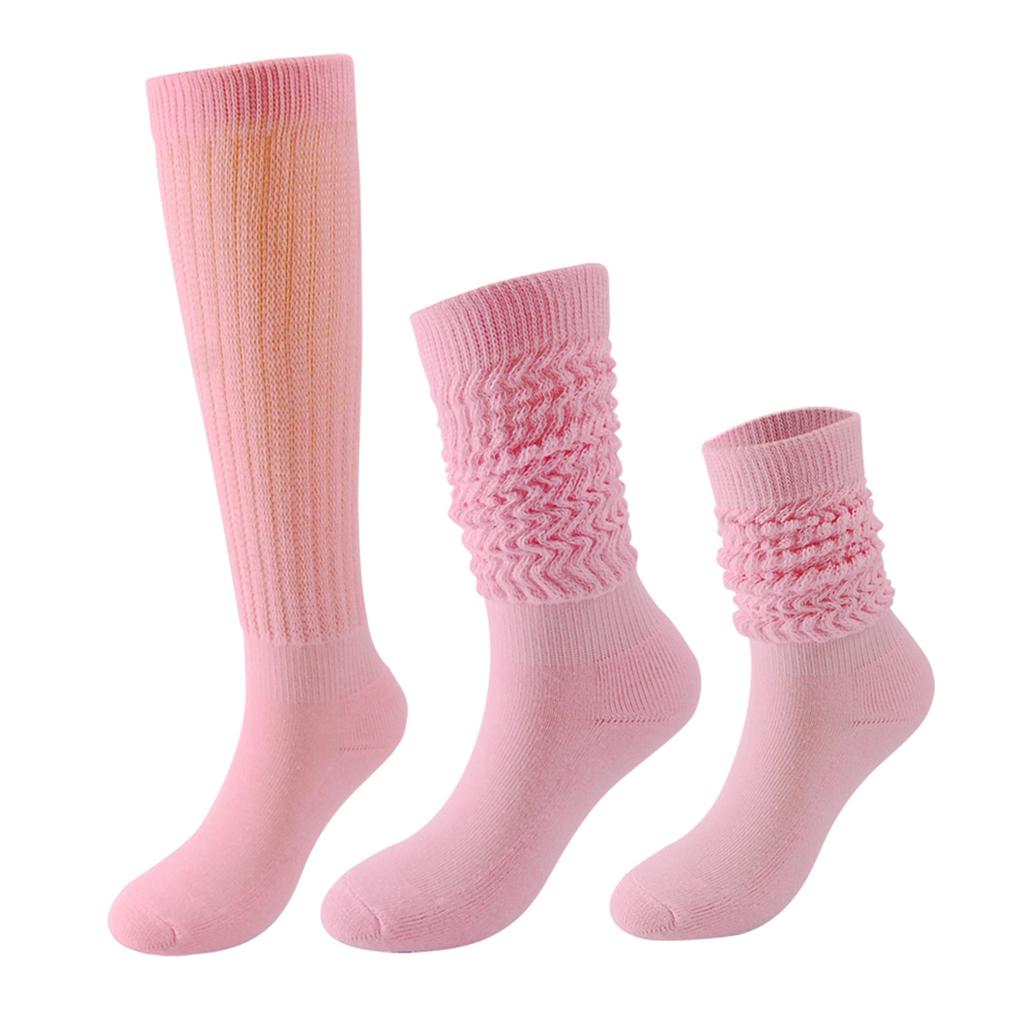 Women's Solid Color Thickened Loose Slouchy Socks Fashion Long Stacked Socks