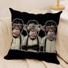 O-Omerta Maes Cushion Cover Soft Plush Fabric Double-Sided Printed Sofa Cushion Cover for All Seasons Home Decor Gift