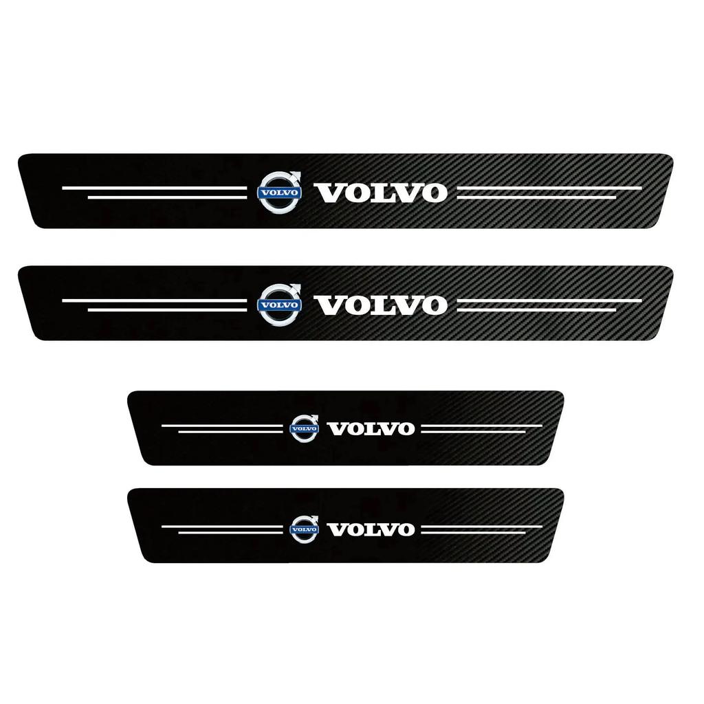 Car Threshold Protection Sticker Trunk Carbon Fiber Decor For Volvo Rdesign Polestar AWD V50 S60 XC60 S40 XC40 XC90