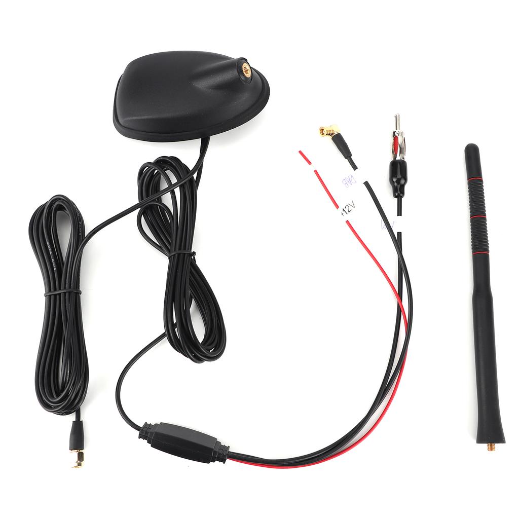 Car DAB+GPS+FM Antenna Active Amplified Top Roof Mount Waterproof Dustproof Universal