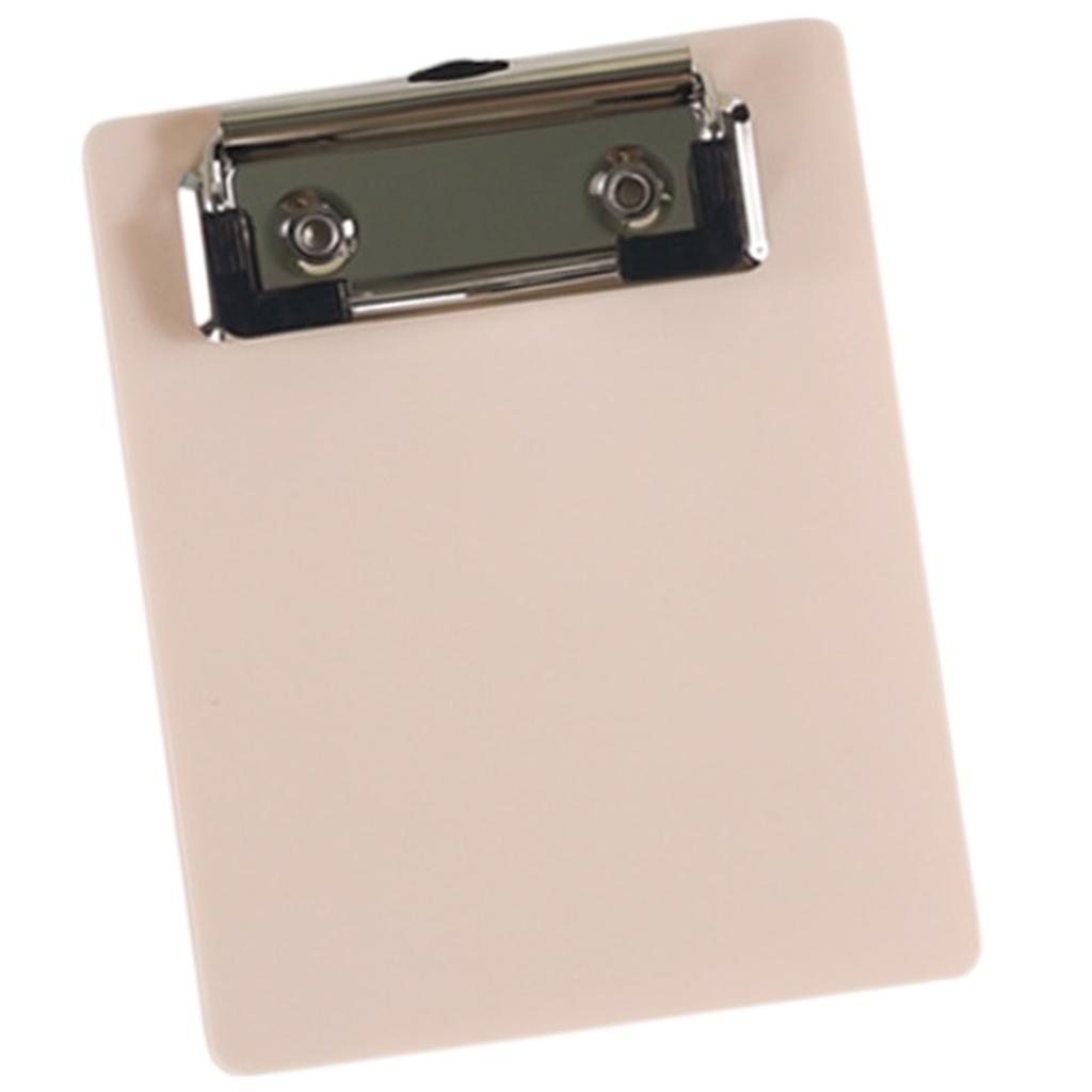 Small Clipboard with Retactable Hanging Hook Portable Clipboard Metal Clip Clipboard 12x9.8cm Writing Board for Office