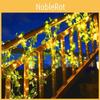 Solar Powered Ivy Leaf Led String Lights For Outdoor Garden Party Decor