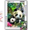5D DIY Diamond Painting Cross Stitch Animal Panda Diamond Embroidery Mosaic Wall Art Home Decoration