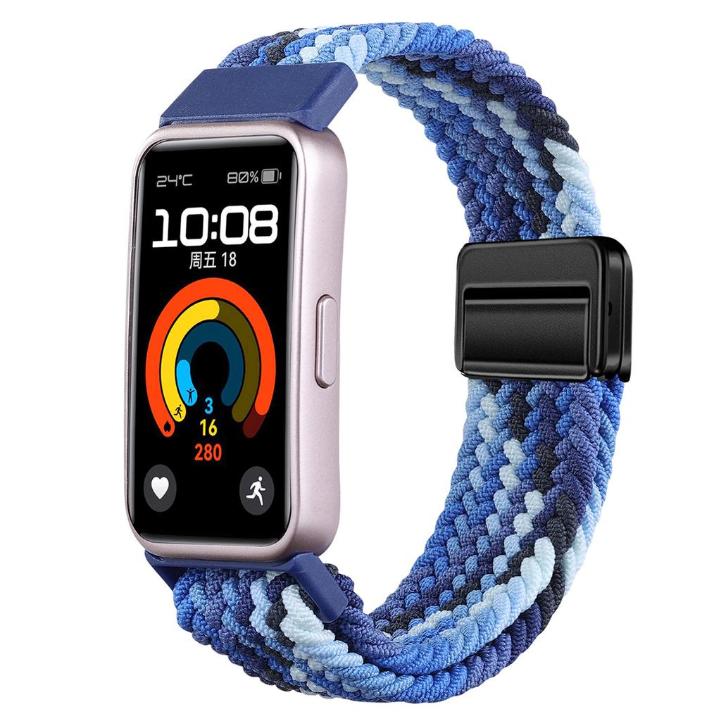 Нейлоновый ремешок для Huawei Band 10 9 8 Плетеный удобный Магнитная застежка Регулируемый ремешок для часов для Huanwei Band 10/9/8 Аксессуары