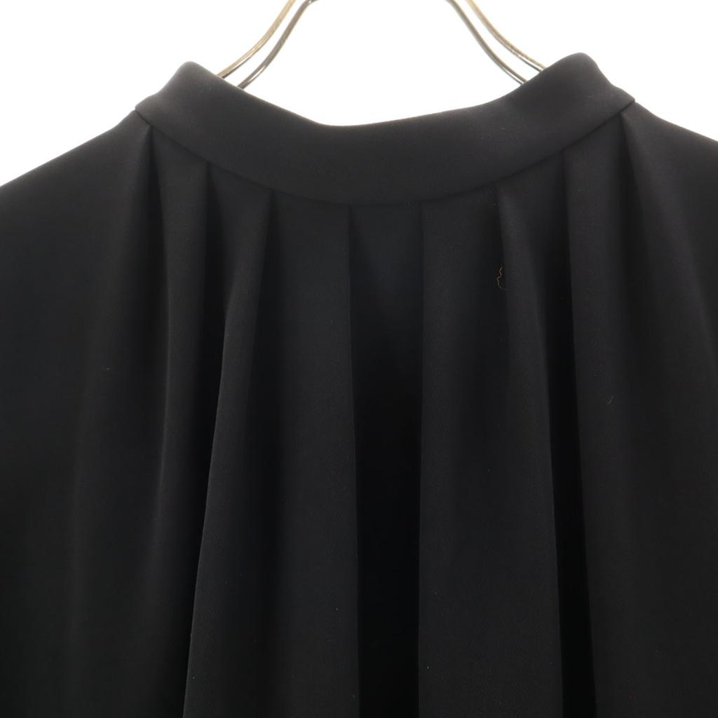 ENFOLD Французский рукав Защип Водолазка Длинное платье 36 Серия черного Женский Б/У