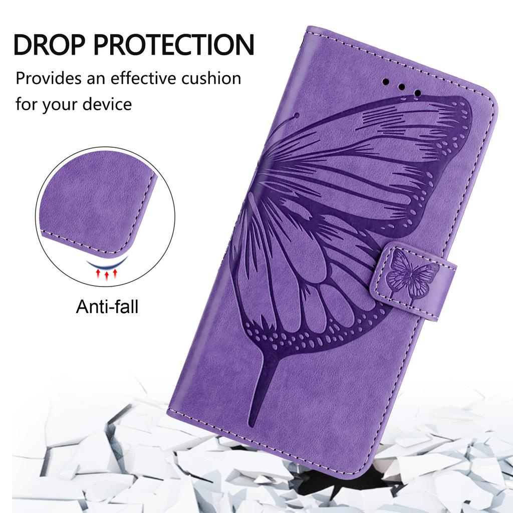 8-Color Butterfly-Patterned PU Leather Phone Wallet Case for Tecno Series.Camon 19,20,30,40,Pop 6,Pop 7,Pop 8,Pop 9,Spark 7,8,9,10,20,30,Spark Go...