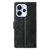 For Oppo Reno15 F 5G Case Stand Wallet Calf Texture PU Leather Flip Phone Cover with Wrist Strap