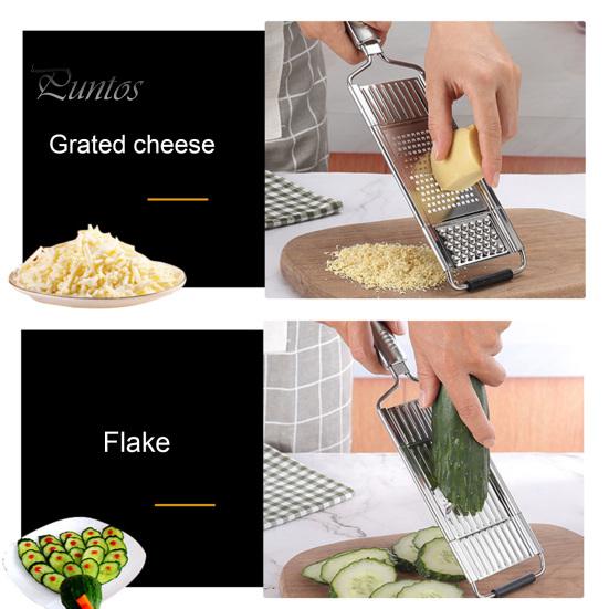 Vegetable Slicer Stainless Steel Food Slicer Removable Blade Kitchen Slicer Vegetable Cutter for Salads Cheese Fruit