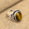 Tiger's Eye Gemstone Handmade 925 Sterling Silver Jewelry Gorgeous Ring For Christmas Gift