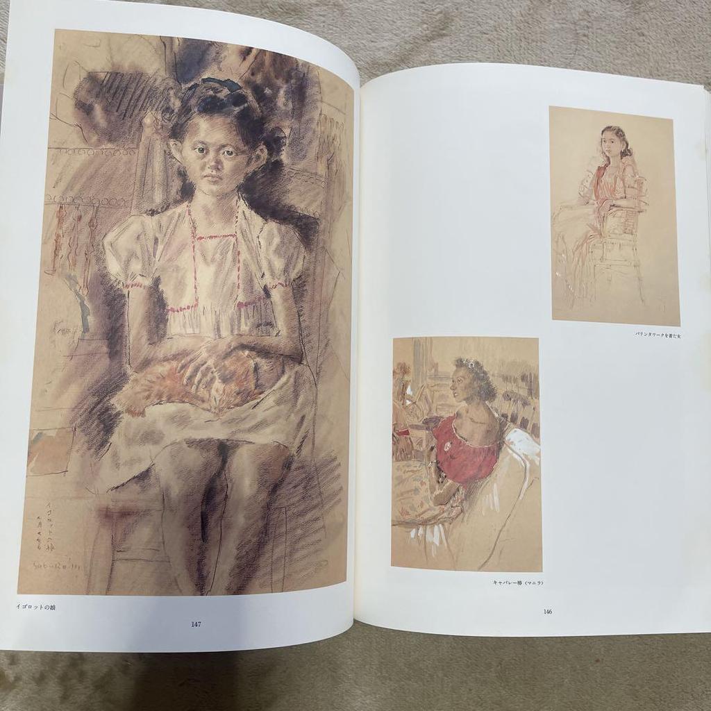 [USED] Saburo Miyamoto Drawing collection with 2 pieces for framing Mainichi Shimbunsha 1978 List price 20,000 yen